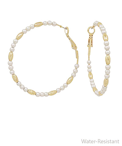 Multi Ball Pearl Hoops