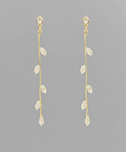 Load image into Gallery viewer, Crystal Leaf Earrings
