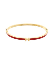 Load image into Gallery viewer, Initial Color Bangle Bracelet
