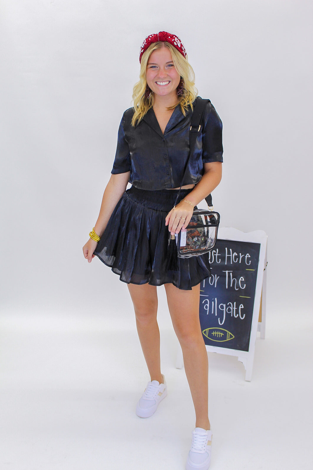 Oh Darling Elastic Waist Shorts- Black