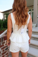 Load image into Gallery viewer, My Forever Eyelet Short Set- White
