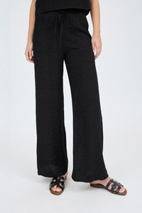 Alder Wide Leg Pants- Black
