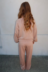 Sara Wide Leg Sweatpants- Taupe
