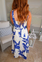 Load image into Gallery viewer, Under The Cabana Midi Dress- Royal
