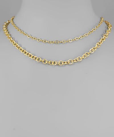 Circle Chain Layer Choker