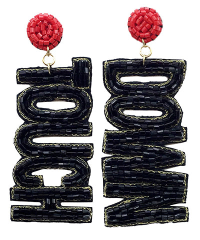 TOUCHDOWN Seed Bead Earrings