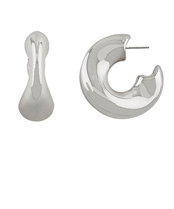 Puffy Metal Hoops