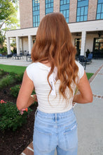 Load image into Gallery viewer, Ashton Ruched Knit Top- Cream

