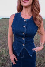 Load image into Gallery viewer, Levi Button Up Denim Vest Set
