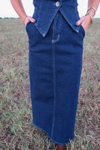 Load image into Gallery viewer, Levi High Waist Denim Skirt Set
