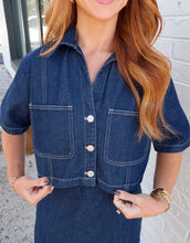 Load image into Gallery viewer, Denim Daze Shirt &amp; Skort Set
