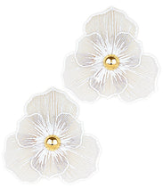 Load image into Gallery viewer, Petal &amp; Gold Bud Earrings
