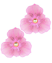 Load image into Gallery viewer, Petal &amp; Gold Bud Earrings
