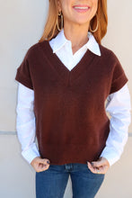 Load image into Gallery viewer, Caster Knit Pullover Sweater-Brown

