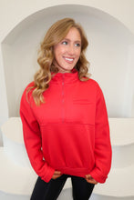 Load image into Gallery viewer, BF Cora Fleece Sweatshirt-Red
