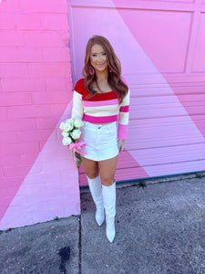 Bliss Color Block Sweater