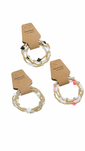 Gold Beaded Colored Bracelet