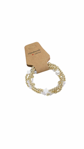 Gold Beaded Colored Bracelet