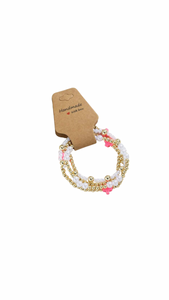 Gold Beaded Colored Bracelet