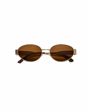 Load image into Gallery viewer, Oval Metal Frame Sunglasses

