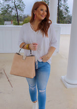 Load image into Gallery viewer, Hattie Cinch Short Sleeve Top- Ivory
