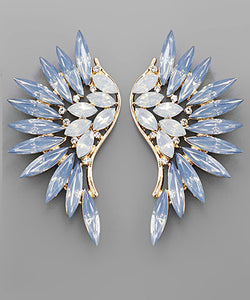 Marquise Stone Wing Earrings