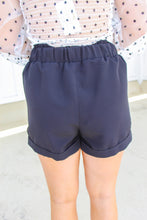 Load image into Gallery viewer, Belle High Waist Paper Bag Shorts- Black
