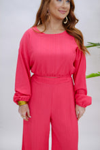 Load image into Gallery viewer, My Luck Set Crop Top- Pink
