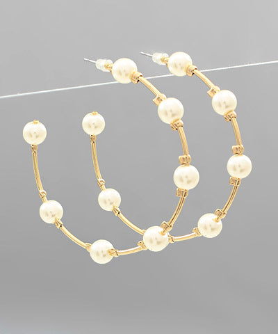Pearl Hoops