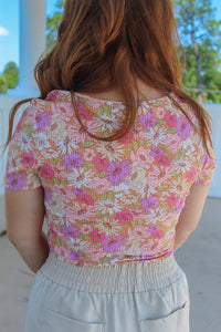 Blossom Short Sleeve Floral Top