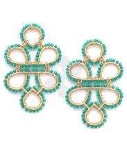 Load image into Gallery viewer, Infinity Knot Seed Bead Earrings
