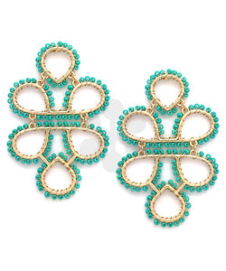 Infinity Knot Seed Bead Earrings