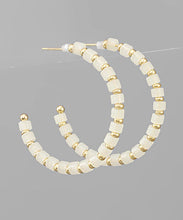 Load image into Gallery viewer, Color Beads Hoops
