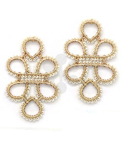 Infinity Knot Seed Bead Earrings
