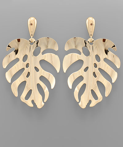 Tropical Leaf Earrings