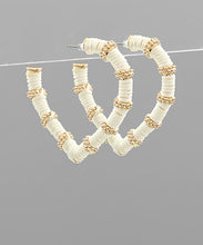 Load image into Gallery viewer, Wrapped Heart Hoops
