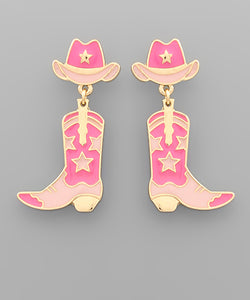 Hat & Boots Earrings