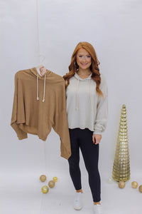 Pure Comfort Oversized Hoodie- Brown