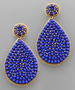 Beaded Teardrop Earrings