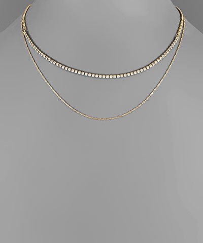 Tennis Chain & Twisted Chain Choker