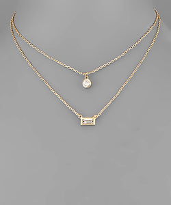 Mini Glass Bead Layer Necklace