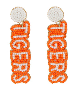 TIGERS Beaded Earrings
