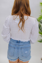 Load image into Gallery viewer, True Love Long Sleeve Crop- White
