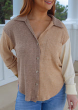 Load image into Gallery viewer, Tami Contrast Shacket-Mocha/Multi
