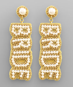 Bride Pearl & Crystal Earrings