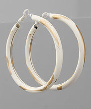 Load image into Gallery viewer, Gold Line Paint Hoops
