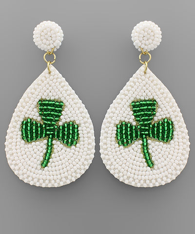 Shamrock TearDrop Earrings