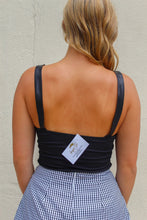 Load image into Gallery viewer, Carter Faux Leather Bodysuit- Black
