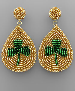 Shamrock TearDrop Earrings