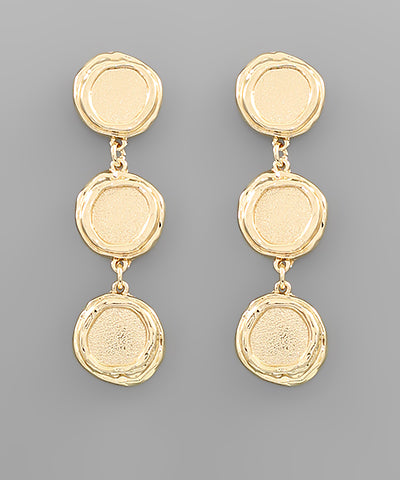 Three Round Earrings